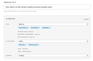 Initializing the post (providing context)